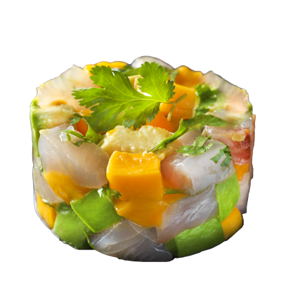 Tatar de Dorada, Mango y Arroz