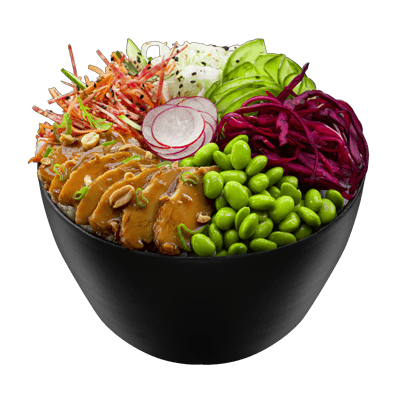 Poke bowl Pollo Teriyaki